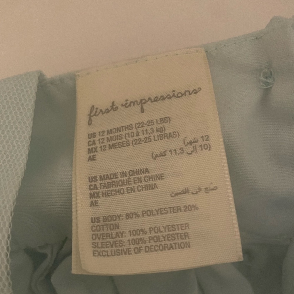First Impressions Tulle Dress (12 Months) - Picture 9 of 10